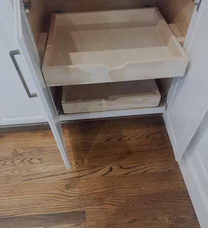 Cabinet Repair & Shelving work in progress in St. Petersburg
