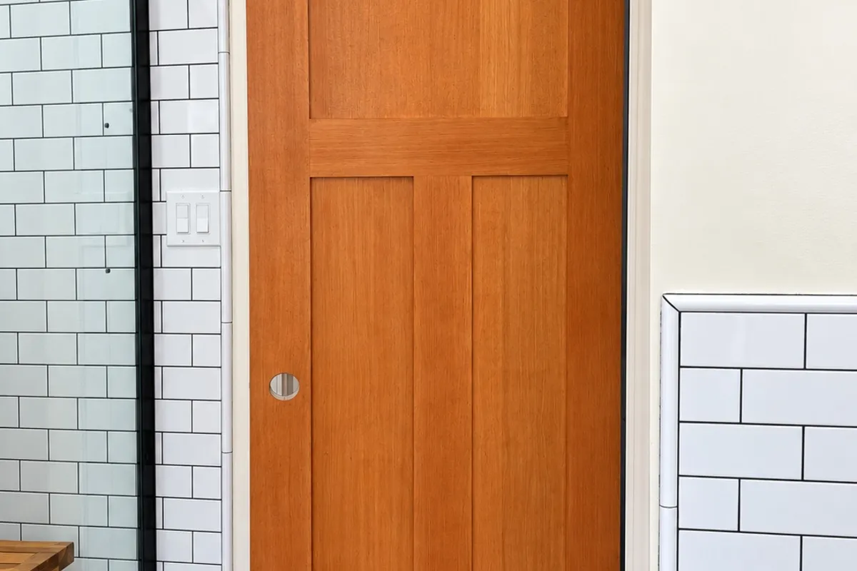 New wood interior door installed in a St. Petersburg, FL home