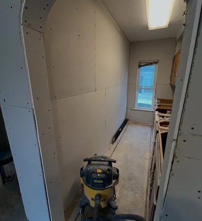 Drywall Repair work in progress in St. Petersburg