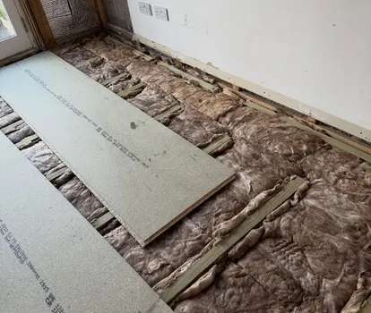 Floor Repair finished result in a Pinellas County home