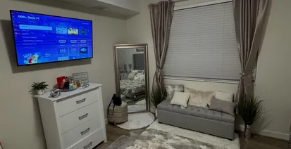 anti-tip anchoring - Bedroom TV Mounting and Furniture Setup in St. Pete Beach