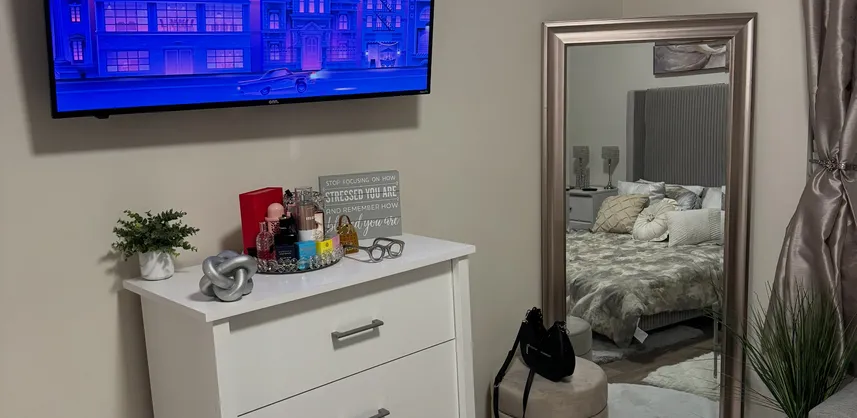 Finished result: Bedroom TV Mounting and Furniture Setup in St. Pete Beach