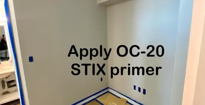 stain-blocking primer - High-Rise Condo Ceiling Painting in Downtown St. Pete