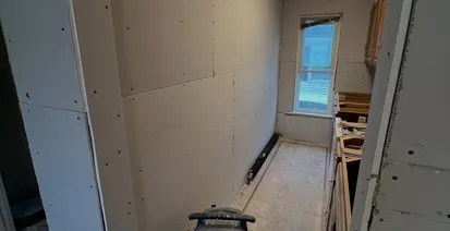 new drywall and paint - Galley Kitchen and Apartment Refresh in Gulfport