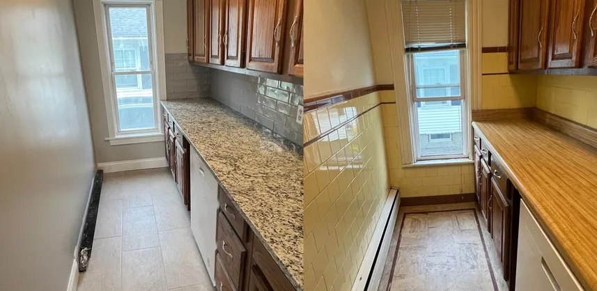 Finished result: Galley Kitchen and Apartment Refresh in Gulfport